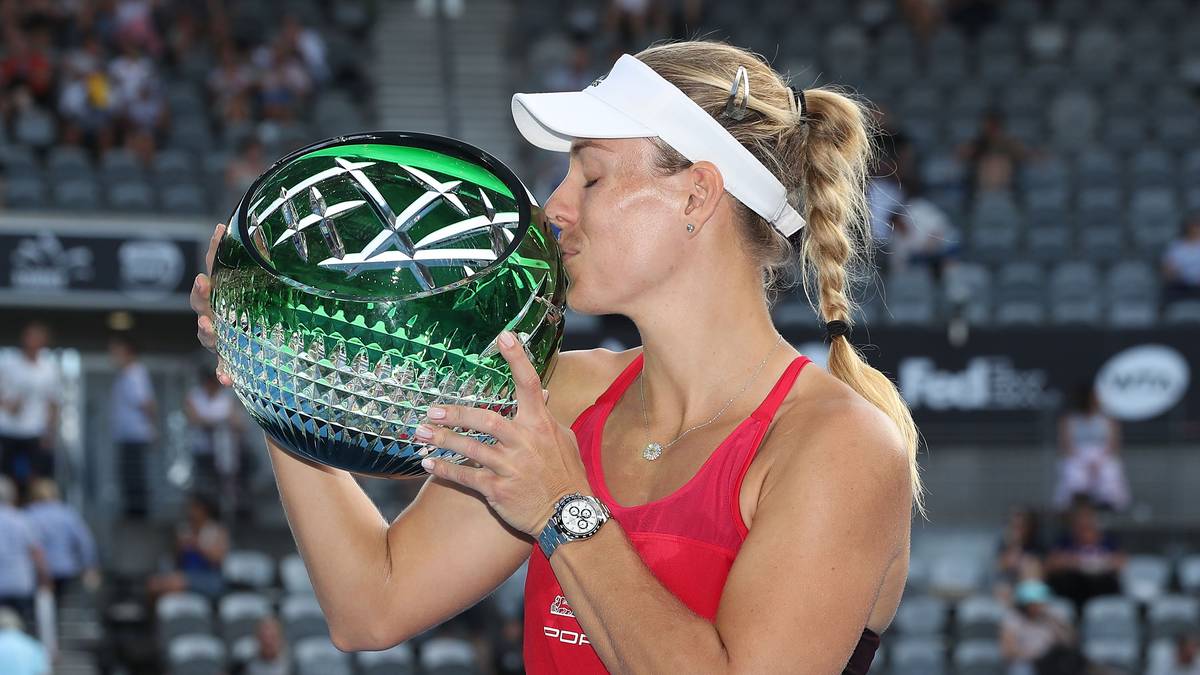 In Sydney gewinnt Angelique Kerber im Januar 2018 nach langer zeit wieder ein Turnier