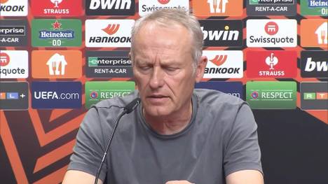 Christian Streich trifft mit dem SC Freiburg zum ersten Mal in seiner Karriere auf eine englische Mannschaft in einem Wettbewerb. Der 58-Jährige schwärmt vor dem Duell gegen West Ham United von der Premier League.