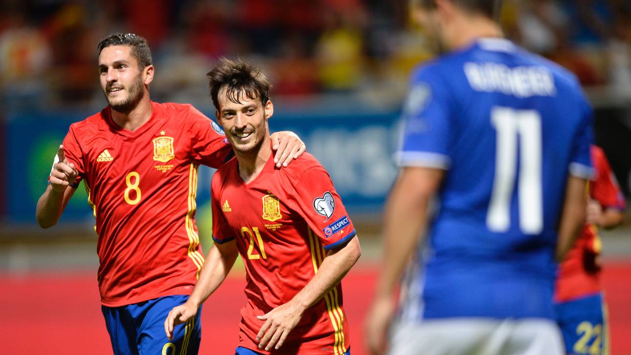 Kantersieg für Spanien – Island patzt