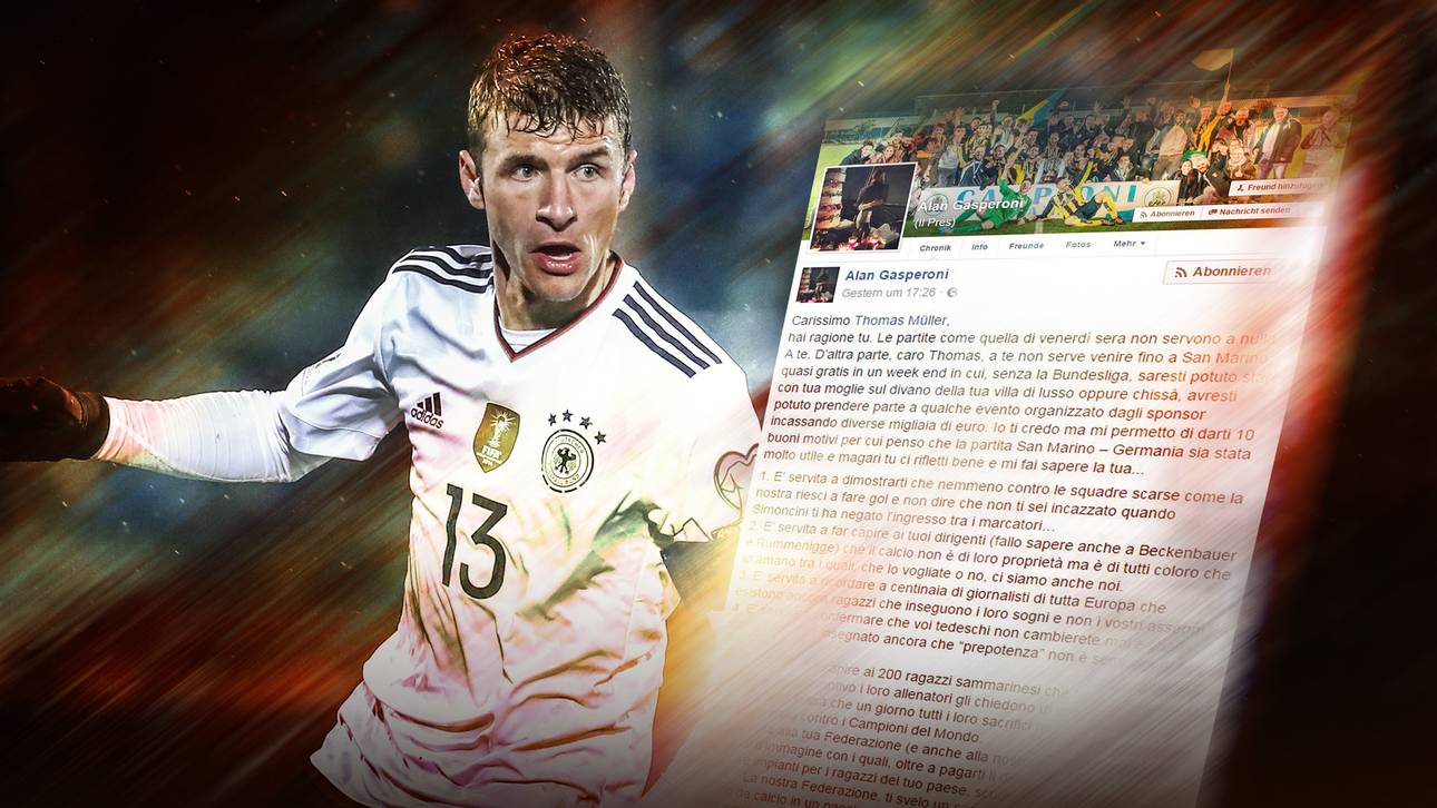 Protestbrief an Müller aus San Marino