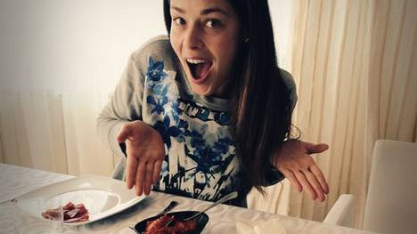 Lecker: Wer hätte da nicht Lust, mit Ana Ivanovic zu frühstücken? 