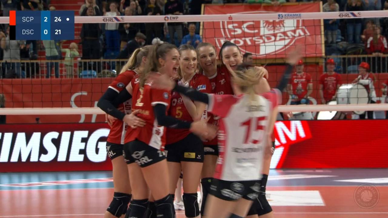 Volleyball-Bundesliga: SC Potsdam feiert Sieg gegen Dresdner SC