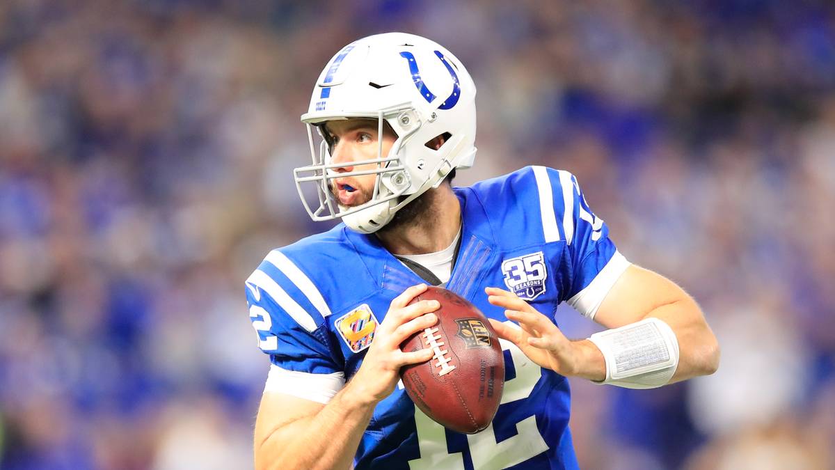 ZUM ZUSCHAUEN VERDAMMT: Einige große NFL-Stars haben auch in diesem Jahr wieder keinerlei Playoff-Chancen. Einer von ihnen: Andrew Luck. Der Quarterback steht mit den Indianapolis Colts am Tabellenende der AFC South - ohne Chance auf Besserung