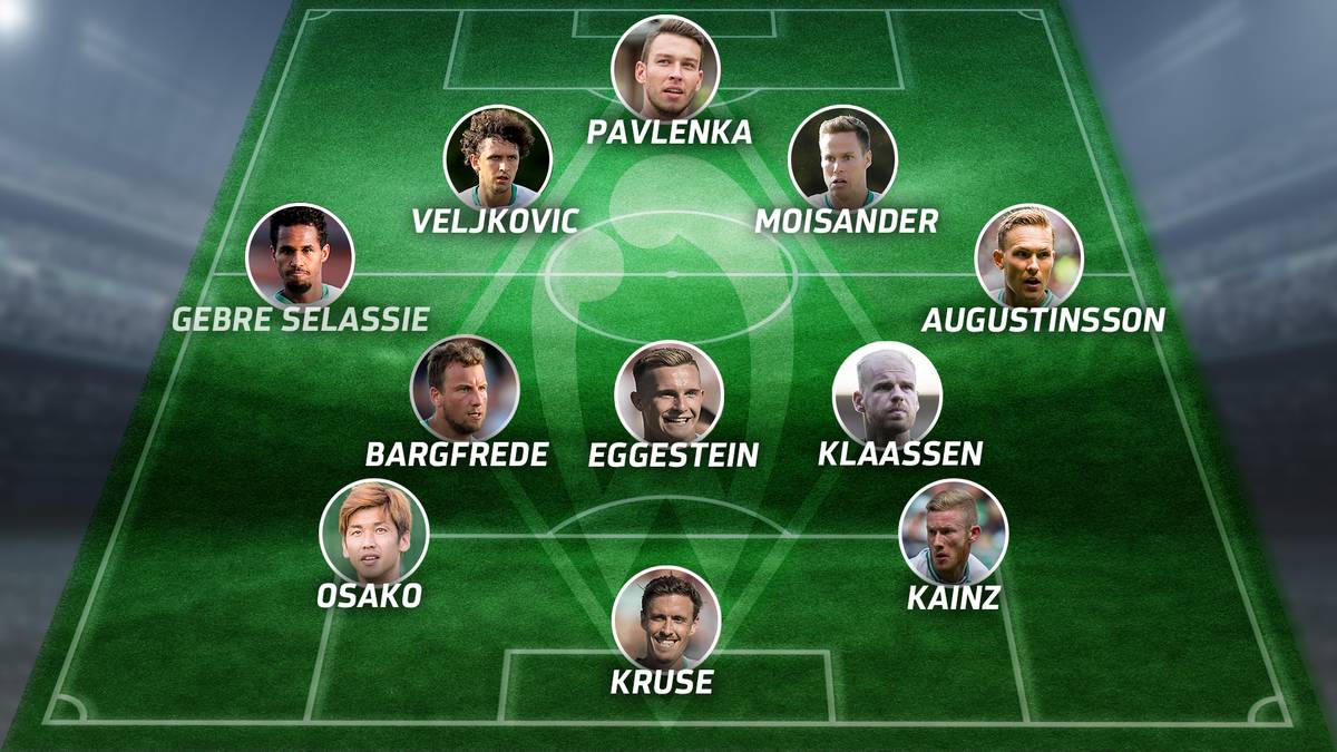 Werder Bremen - Hannover 96 (Sa., 15.30 Uhr) - die Aufstellung von Werder Bremen