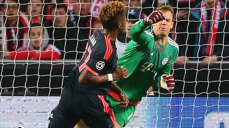 Manuel Neuer schlug beim 1:0 für Benfica Lissabon fast David Alaba k.o. FC Bayern München