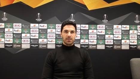 In der Europa-League-Partie gegen Rapid Wien sind im Emirates Stadium des FC Arsenal zum ersten Mal nach neun Monaten Fans zurück im Stadion. 