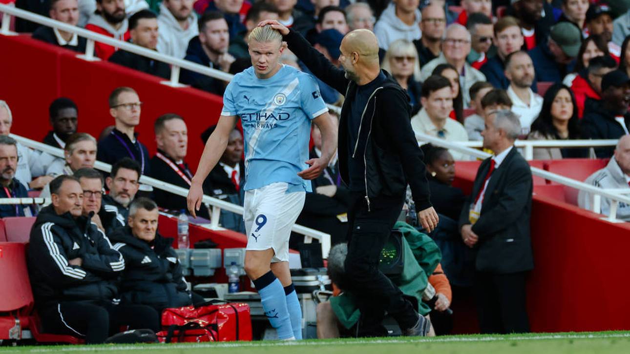 Erling Haaland wurde gegen Arsenal angeschlagen ausgewechselt