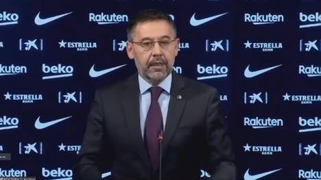 Der Druck auf ihn wurde offenbar zu groß: Josep Maria Bartomeu tritt zurück. Der langjährige Barca-Präsident begründet die Entscheidung in einem Statement.