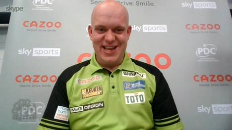Michael van Gerwen spricht über seinen rekord-brechenden siebten Premier-League-of-Darts-Sieg. 