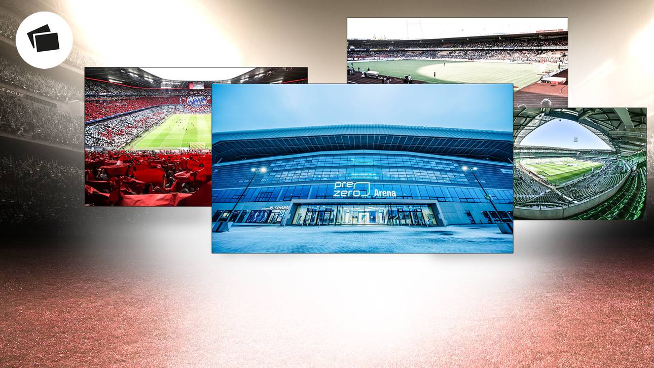 Bundesliga-Stadien im Lauf der Zeit