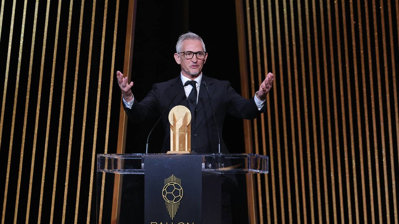 Gary Lineker beim Ballon d'Or 2023