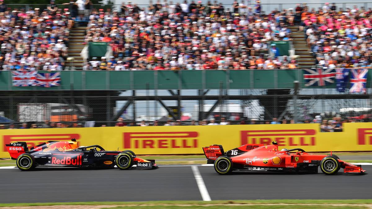 Auch zwischen Leclerc und Verstappen gibt es über viele Runden einen packenden Zweikampf