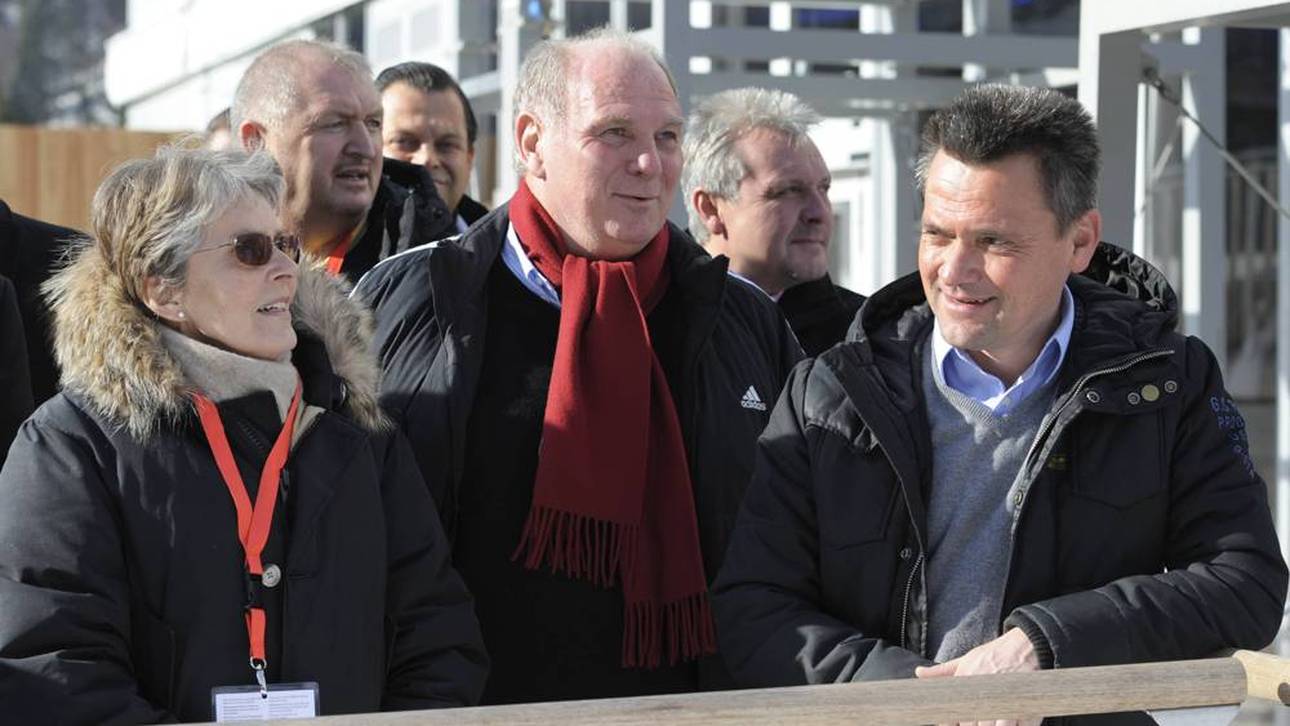 Uli Hoeneß und Manni Schwabl (r.) sind aus ihrer Zeit beim FC Bayern verbunden