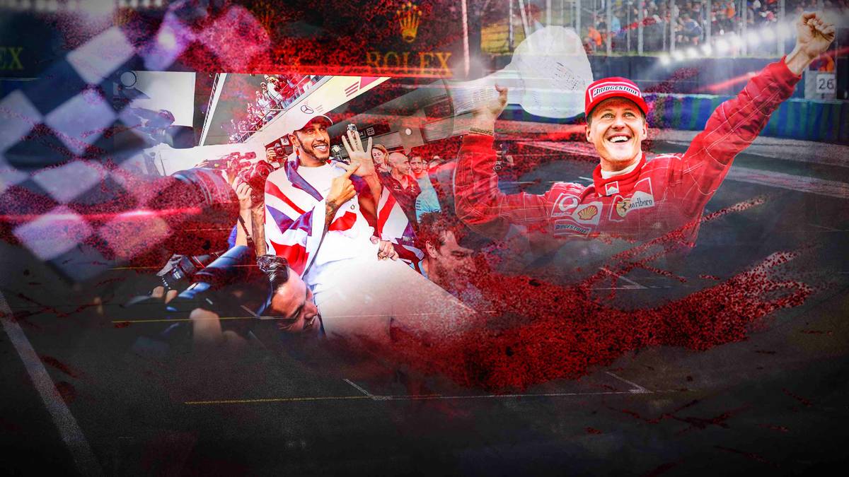 Michael Schumacher gilt als größer Formel-1-Fahrer aller Zeiten. Nach Schumachers Rücktritt dachten viele, dass seine Rekorde für die Ewigkeit halten. Doch Lewis Hamilton schickt sich an, einige dieser Rekorde anzugreifen. SPORT1 vergleicht die beiden und stellt fest, dass Hamilton bereits näher an Schumacher dran ist, als viele denken