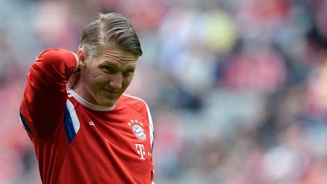 Bastian Schweinsteiger vom FC Bayern München nachdenklich