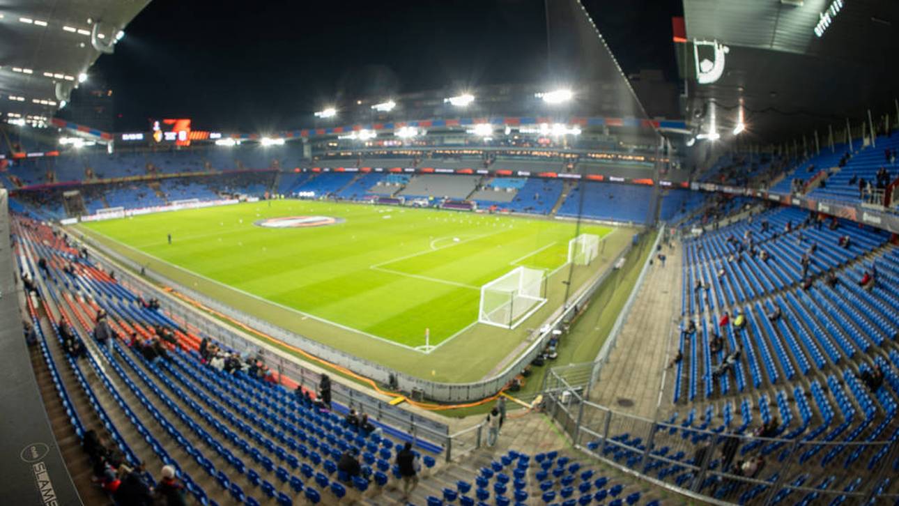 Im St. Jakob-Park ist ein Feuer ausgebrochen
