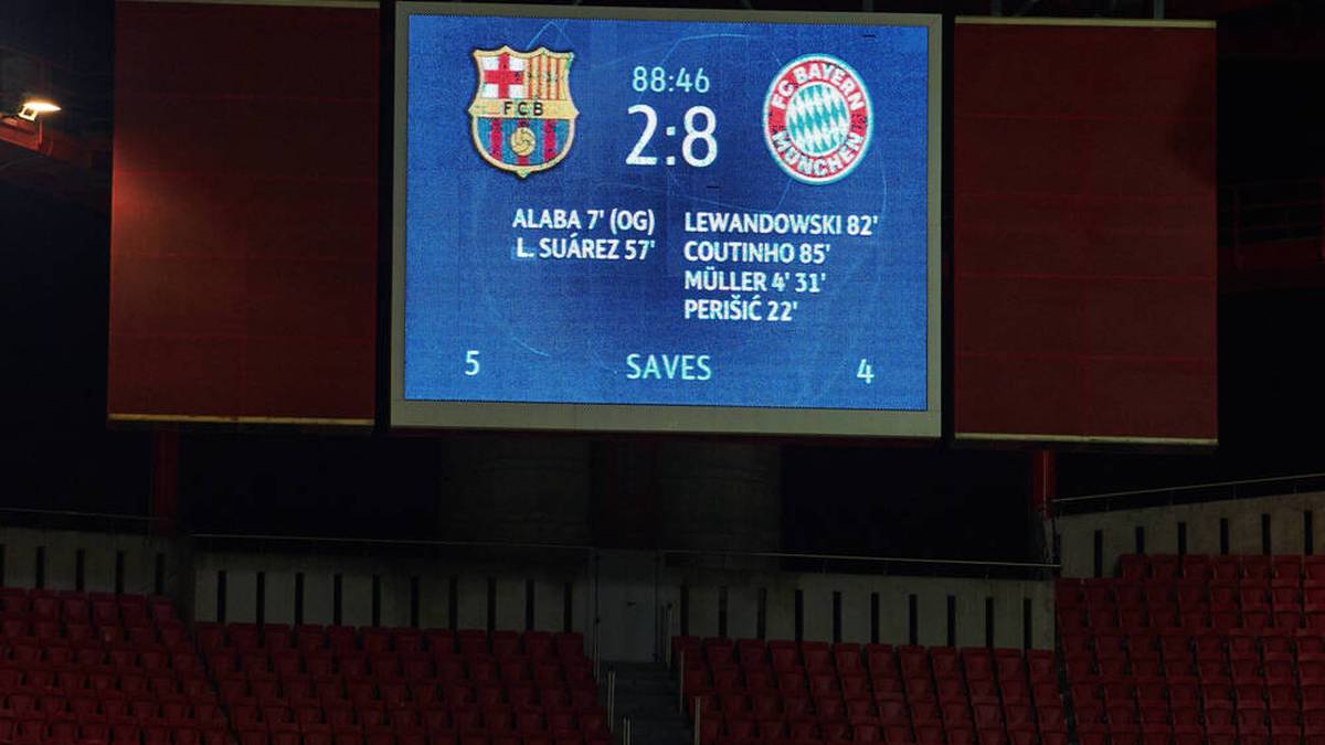 Am 14. August feierte der FC Bayern den legendären Sieg über Barcelona