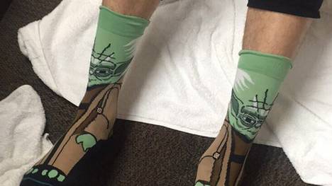 Yoda-Socken von Klay Thompson