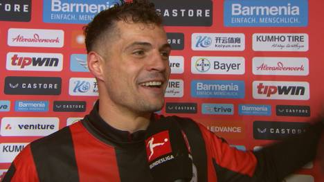 Granit Xhaka gewinnt mit Leverkusen seinen ersten Titel. Nach der gewonnenen Meisterschaft zeigt sich der Schweizer emotional. 