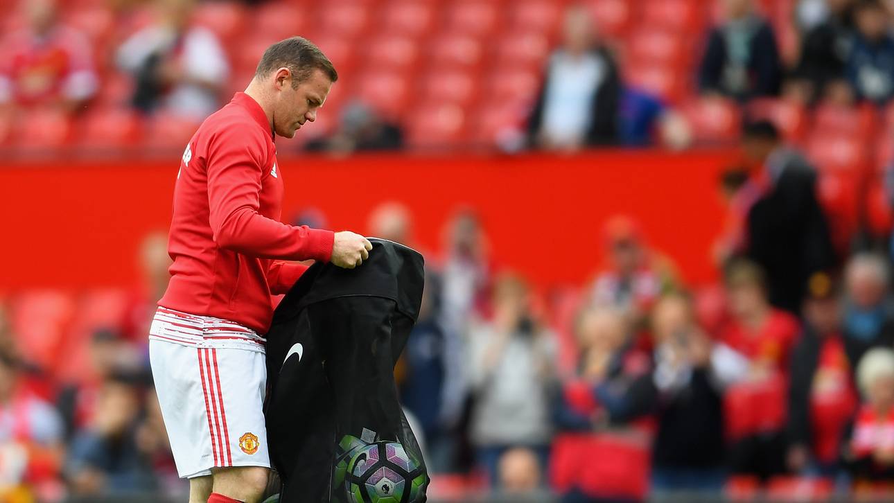 Wayne Rooney leerte vor der Partie das Ballnetz