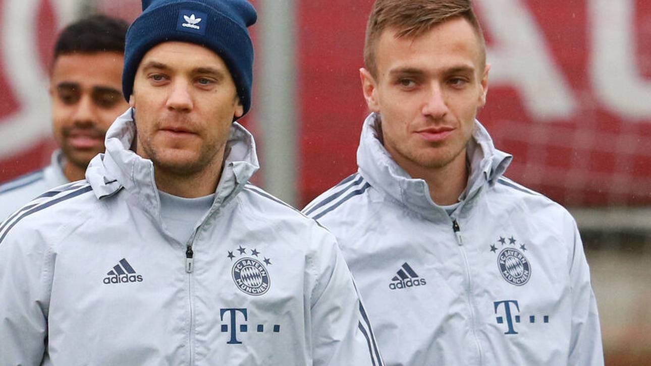 Manuel Neuer (l.) und Christian Früchtl im Bayern-Training