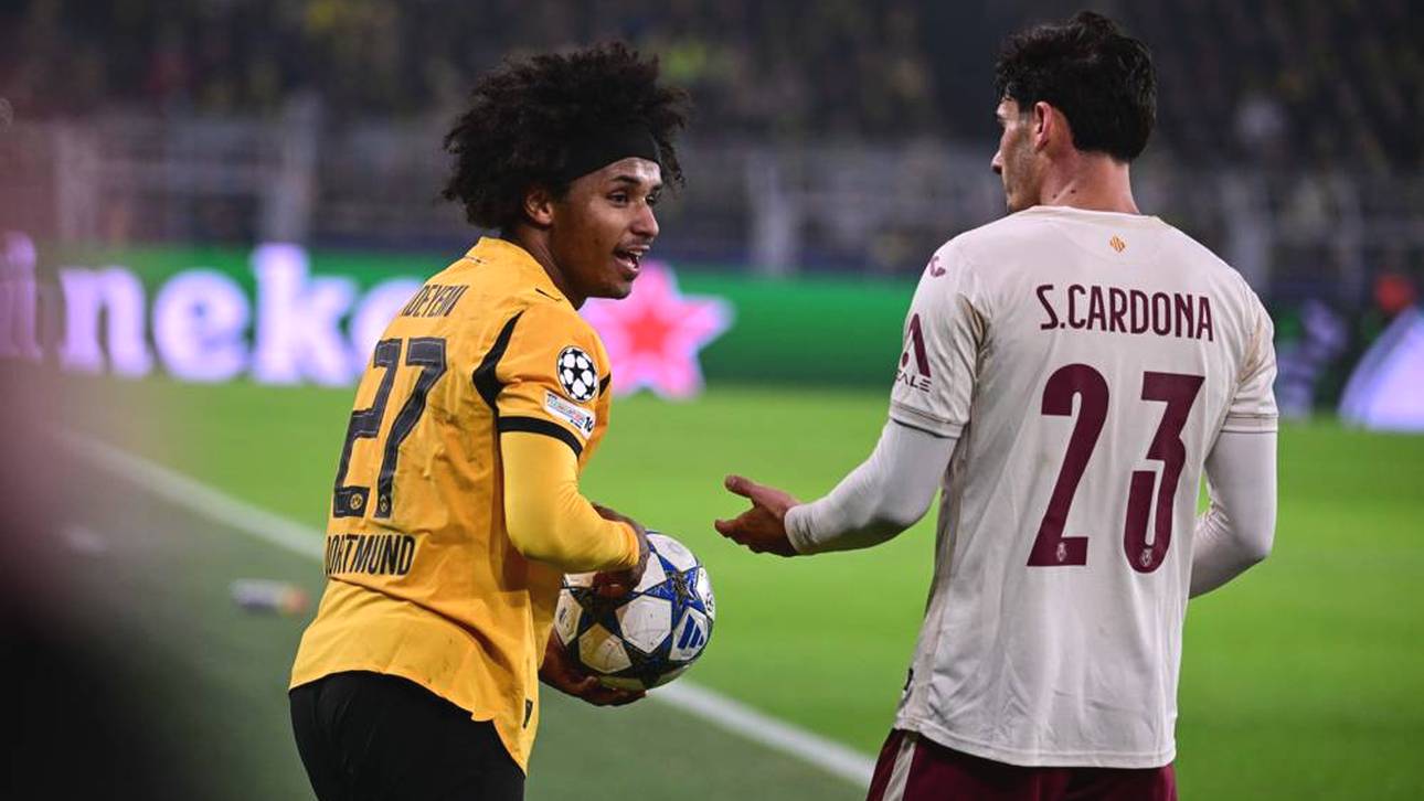 Karim Adeyemi (l.) agierte gegen Villarreal sehr auffällig