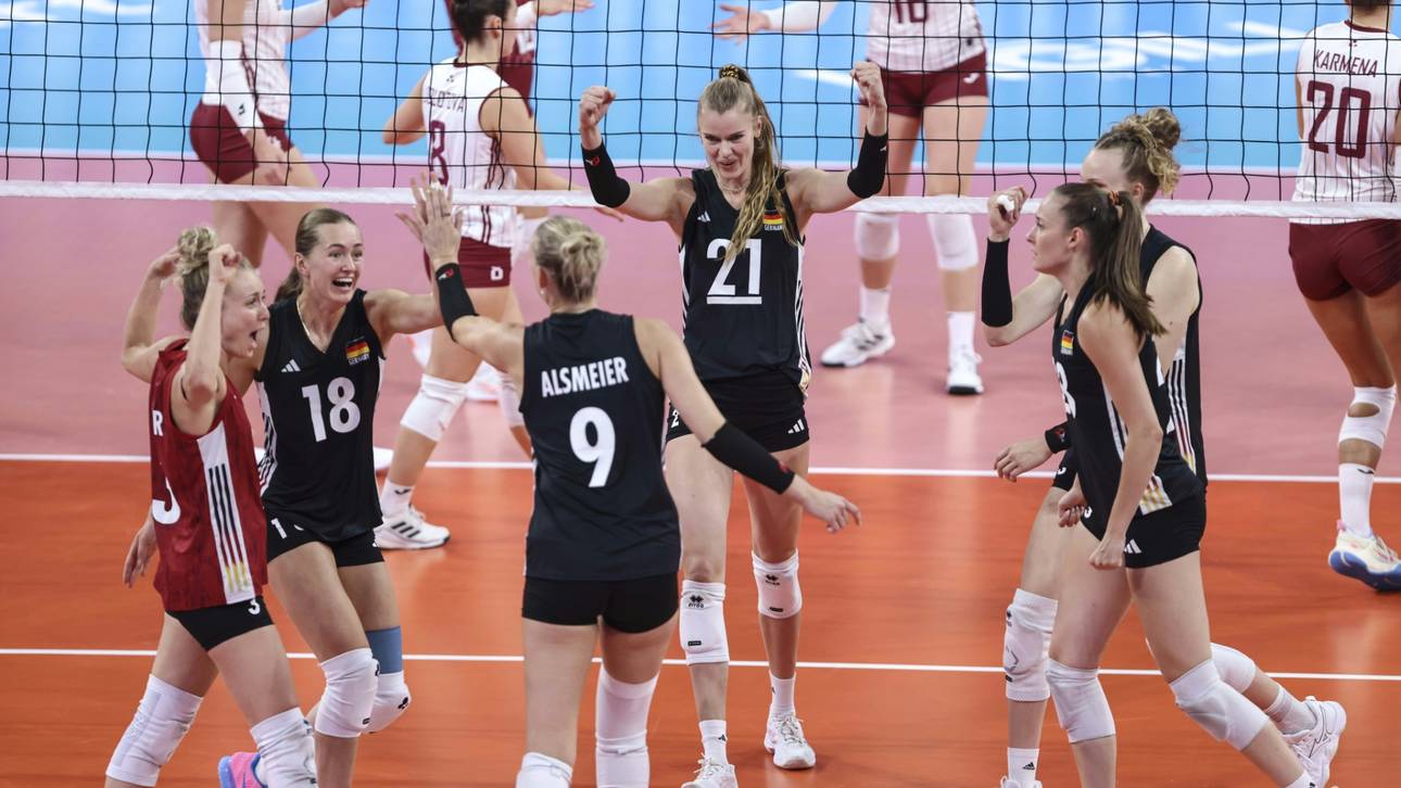 Volleyball-EM: DVV-Frauen trotz Niederlage sicher weiter