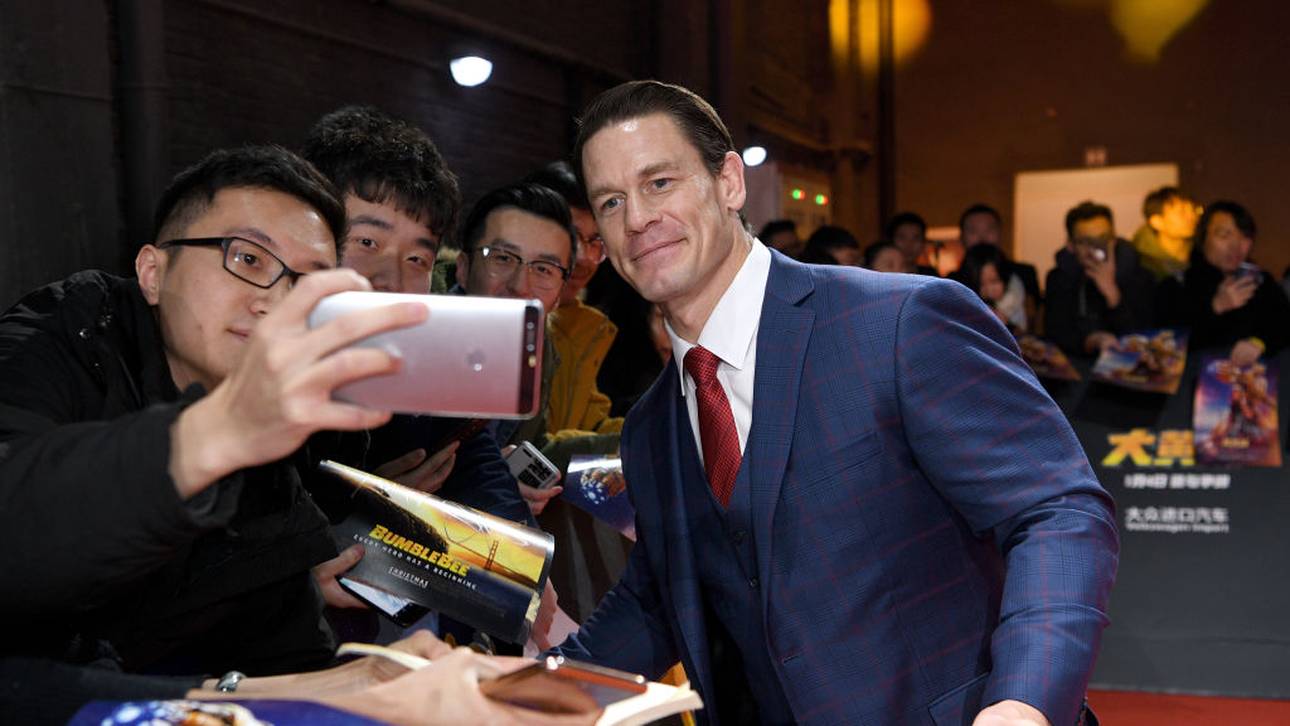 John Cena bei einem Promo-Termin für den Film Bumblebee 2018 in China