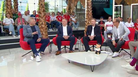 Wolfsburgs Jeanuël Belocian malträtiert vor der Elfmeter-Ausführung von Harry Kane den Elfmeterpunkt. Friedhelm Funkel beichtet im SPORT1 Doppelpass, eine ähnliche Aktion gebracht zu haben.