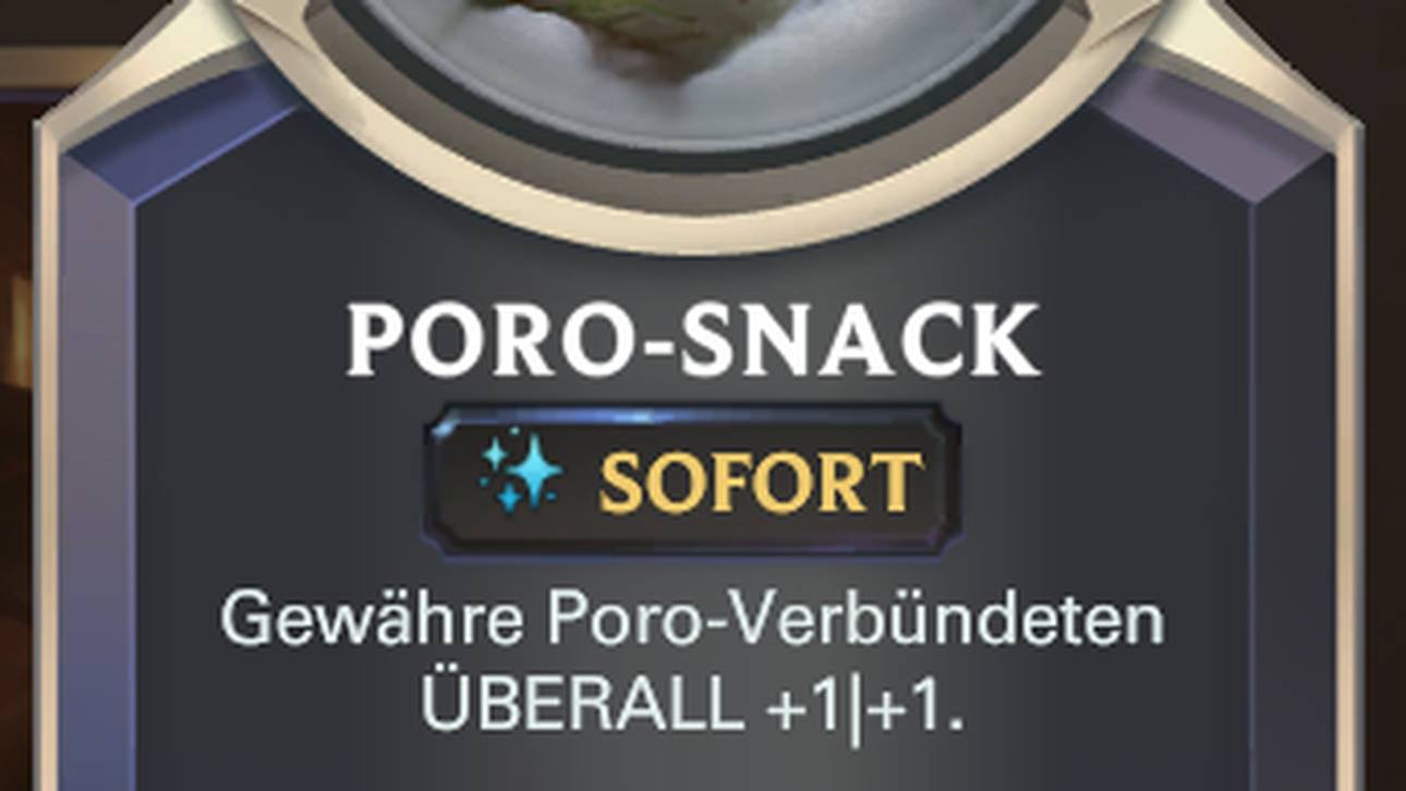 Mit dem Buff des Prosnacks sollen die Poro-Deckarchetypen gestärkt werden.