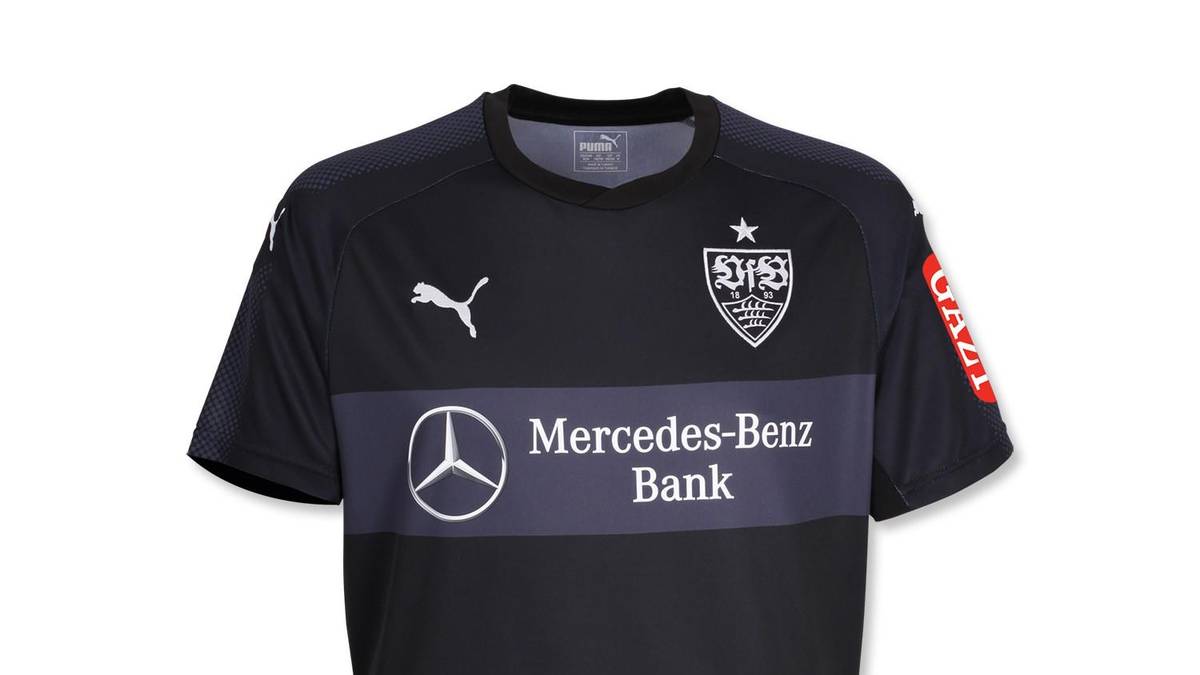 Das offizielle Auswärtstrikot des VfB Stuttgart ist dagegen in Schwarz gehlten
