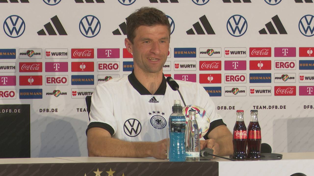 DFB-Team: Thomas Müller hofft auf Besuch von seiner Frau bei WM in Katar