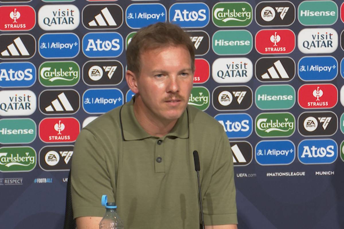 Julian Nagelsmann wird bei der Pressekonferenz vor dem Nations-League-Halbfinale gegen Portugal mit einer kuriosen Frage zu Cristiano Ronaldo erwischt.