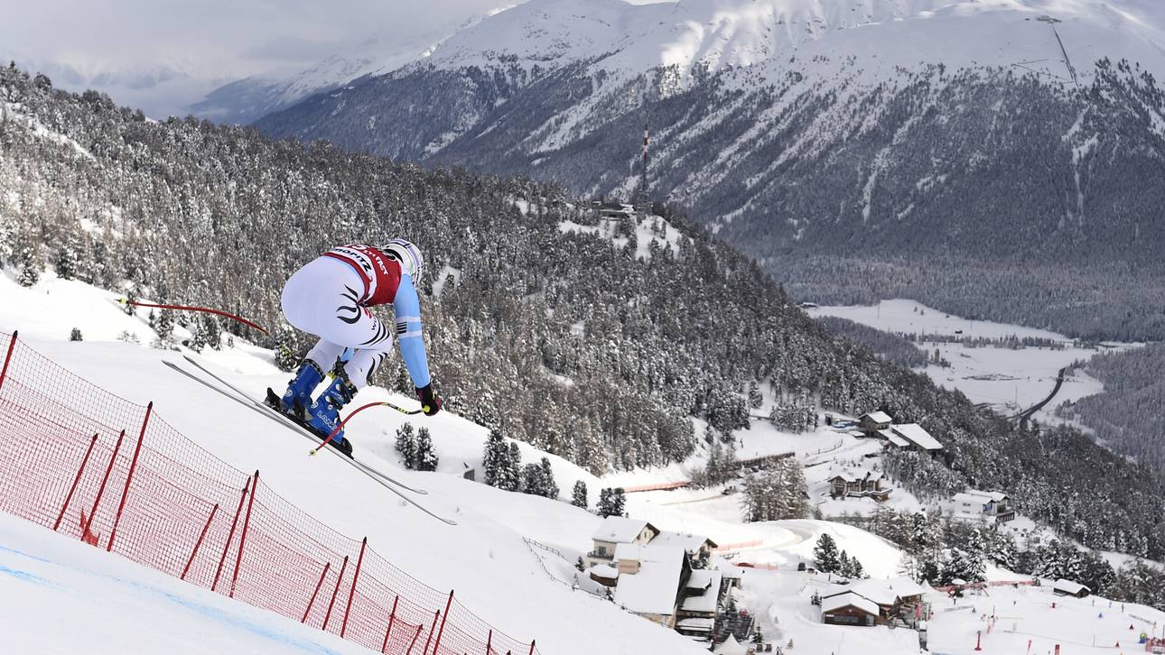 DSV-Athletin Viktoria Rebensburg im Training der Abfahrt