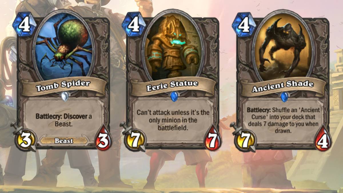 Die Spinne ist mit Sicherheit eine interessante Wahl für ein Jäger oder Druiden-Deck. Die Statue könnte eine Variante für einen Handlock sein, während sich der Shade für ein Aggro-Deck eignen könnte.