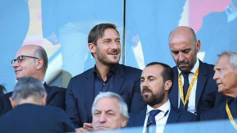 Francesco Totti beim Serie-A-Spiel der AS Roma gegen Benevento Calcio
