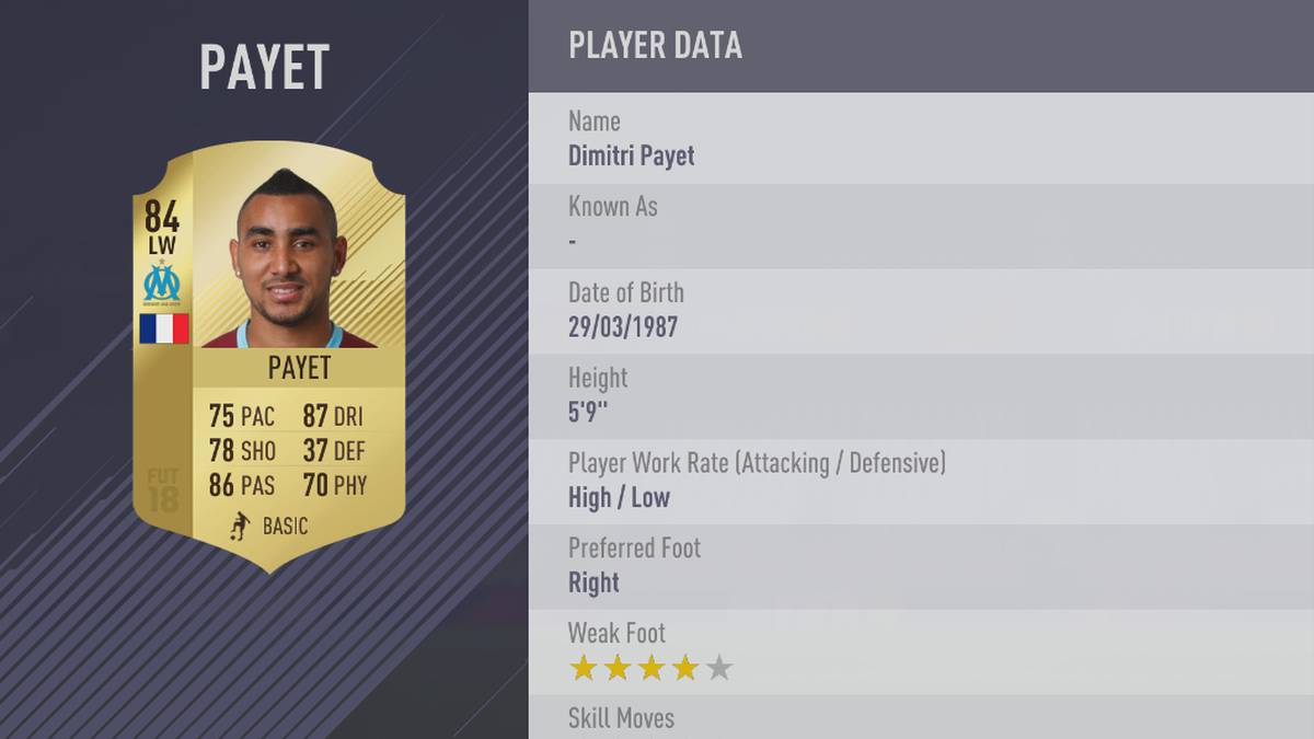 PLATZ 4: Dimitri Payet (Olympique Marseille)
