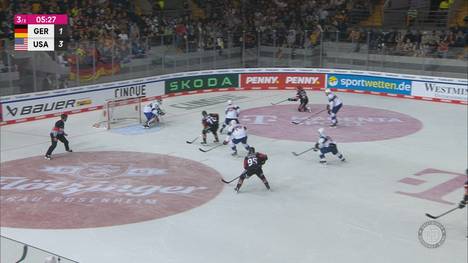 Deutschland verliert den letzten Test in München gegen die USA mit 3:6. Dominik Kahun erzielt einen Doppelpack, JJ Peterka glänzt mit einer sehenswerten Vorlage.