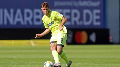 Leon Jensen traf für den FSV Zwickau doppelt gegen den FC Bayern II 
