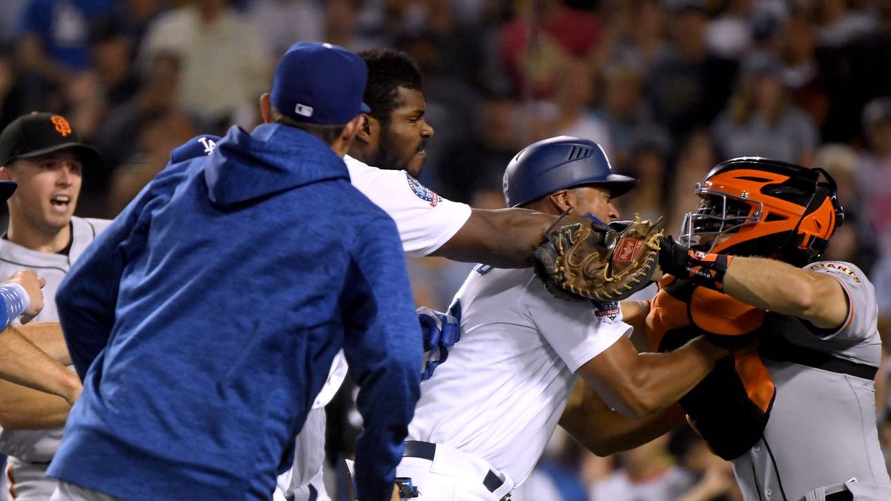 Massenschlägerei bei MLB-Partie