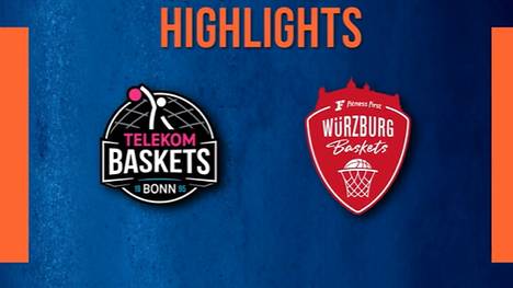 Die BBL-Highlights der Partie Telekom Baskets Bonn - Fitness First Würzburg Baskets im Video.