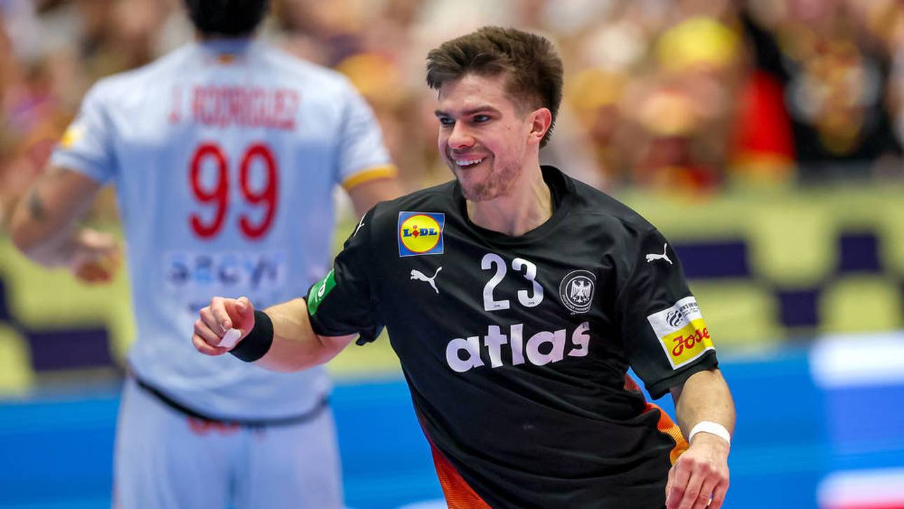 Renars Uscins im DHB-Trikot