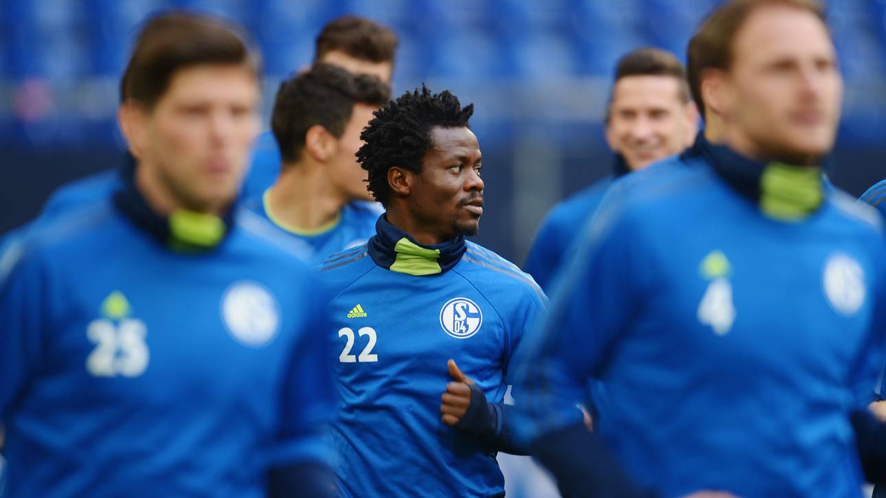 Anthony Annan (2.v.l.) in der vergangenen Saison im Dress des FC Schalke