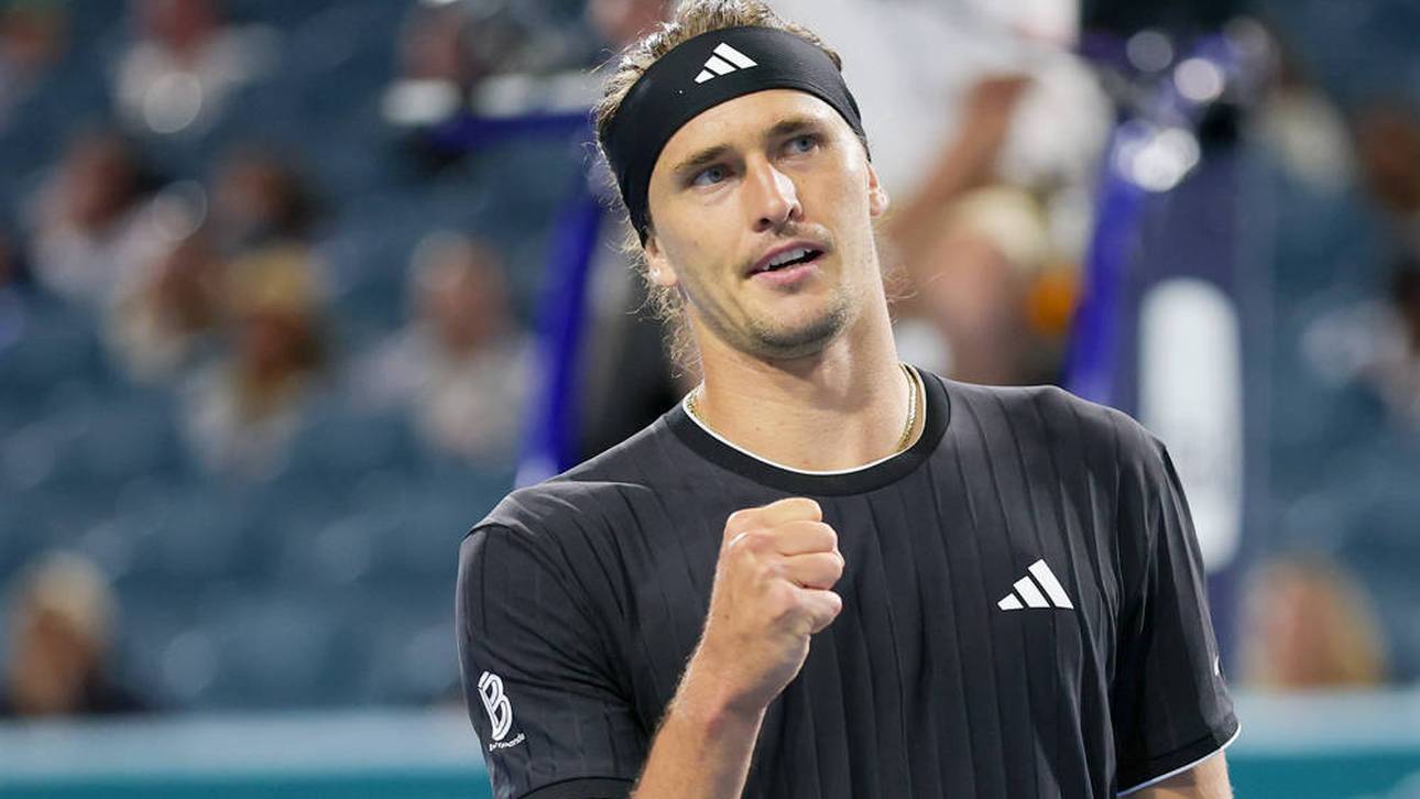 Zverev im Viertelfinale von Miami