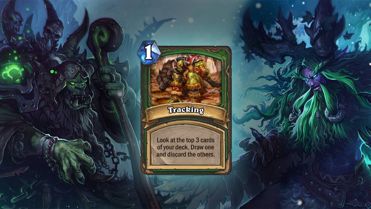 Fährtenlesen (Tracking) - Schaut Euch die 3 obersten Karten Eures Decks an. Zieht eine und werft die anderen ab. Diese Karte wird zweimal im Deck gespielt