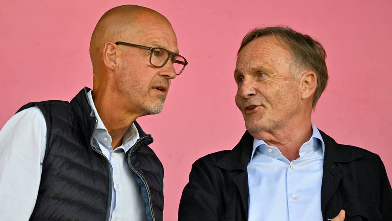 Carsten Cramer (l.) stellt sich hinter Hans-Joachim Watzke 