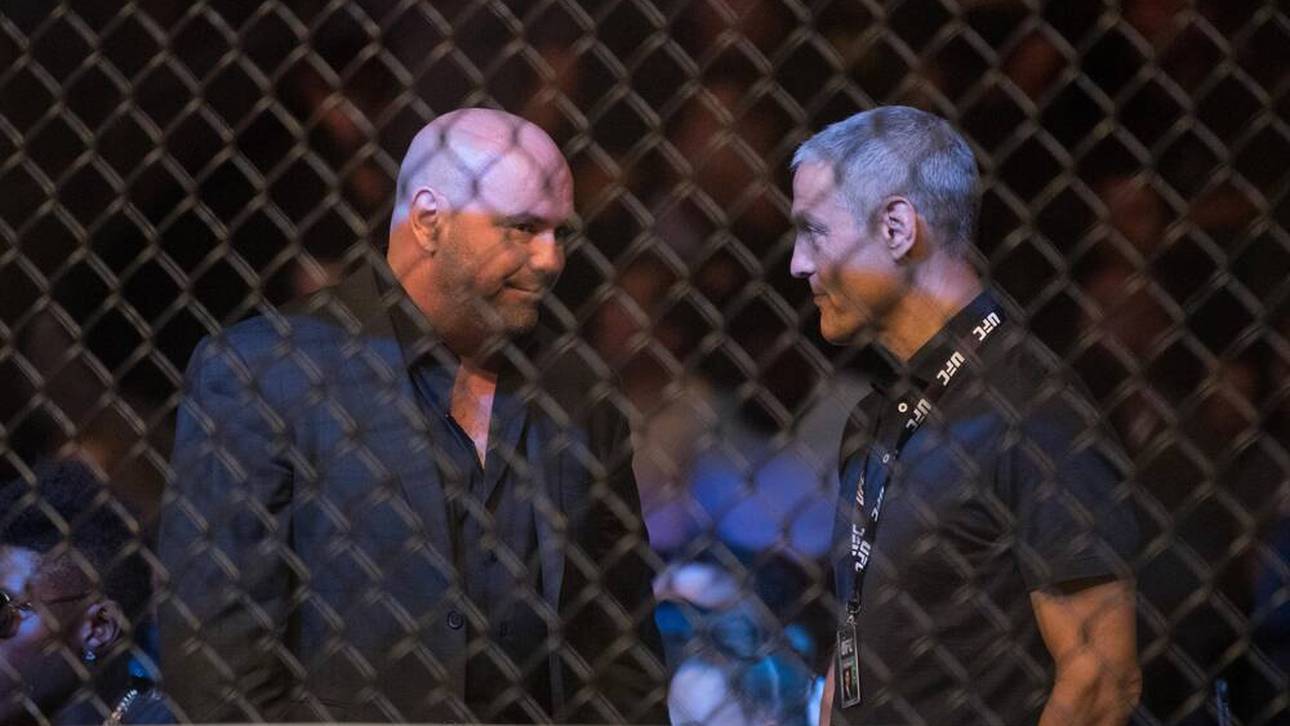 Ari Emanuel (r.) und Dana White bei einer UFC-Show 2017
