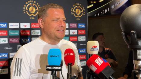 FCB-Sportvorstand Max Eberl reagiert auf die Transfer-Forderung von Joshua Kimmich und gibt eine Wasserstandsmeldung zu Nico Williams ab. 