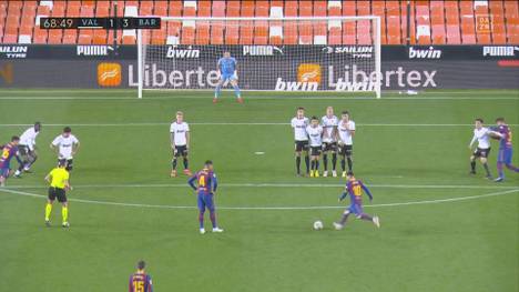 Der FC Barcelona bleibt dank eines 3:2-Auswärtserfolges über Valencia weiter im Titelrennen. Zu verdanken hat Barca das einmal mehr Messi, der mit einem Doppelpack zum Matchwinner avancierte.