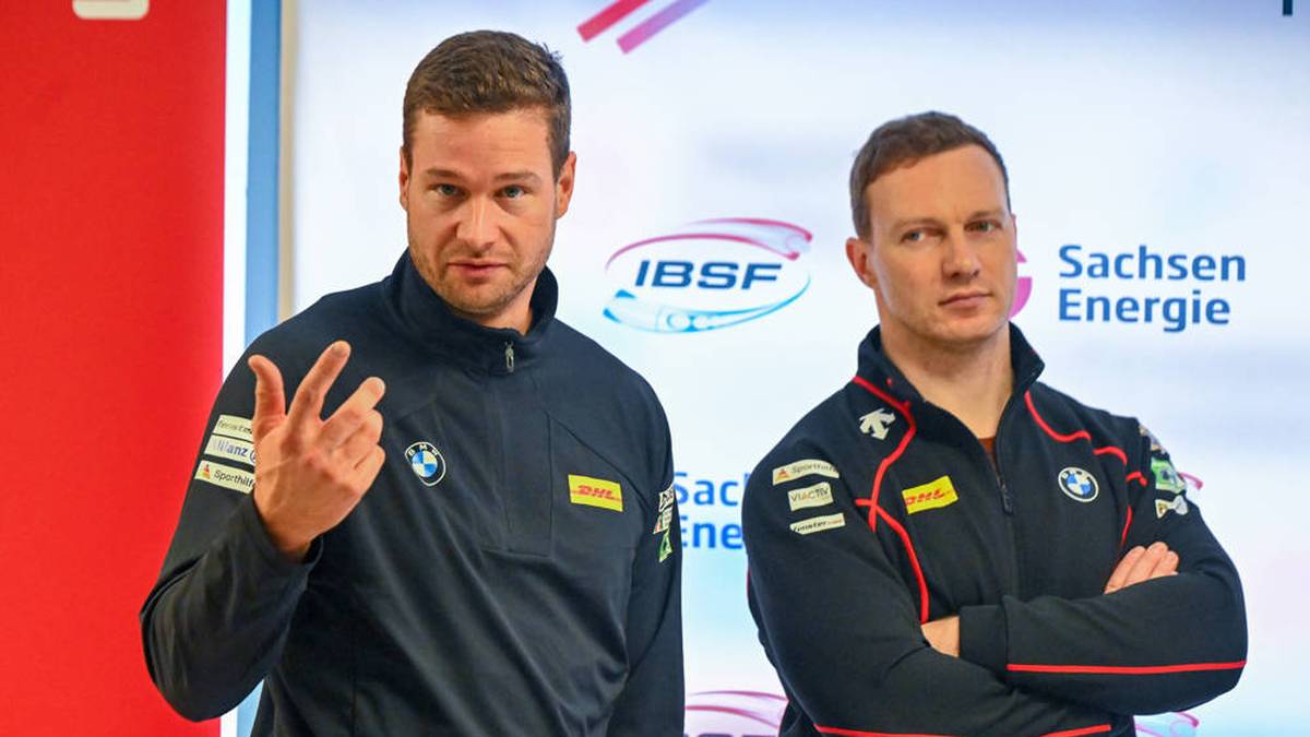 Dicke Freunde werden Johannes Lochner (l.) und Francesco Friedrich wohl nicht mehr. Die Dauerkontrahenten werden sich auch im Eiskanal von Cortina heiße Duelle im Zweier- und Viererbob liefern - beide wollen Gold